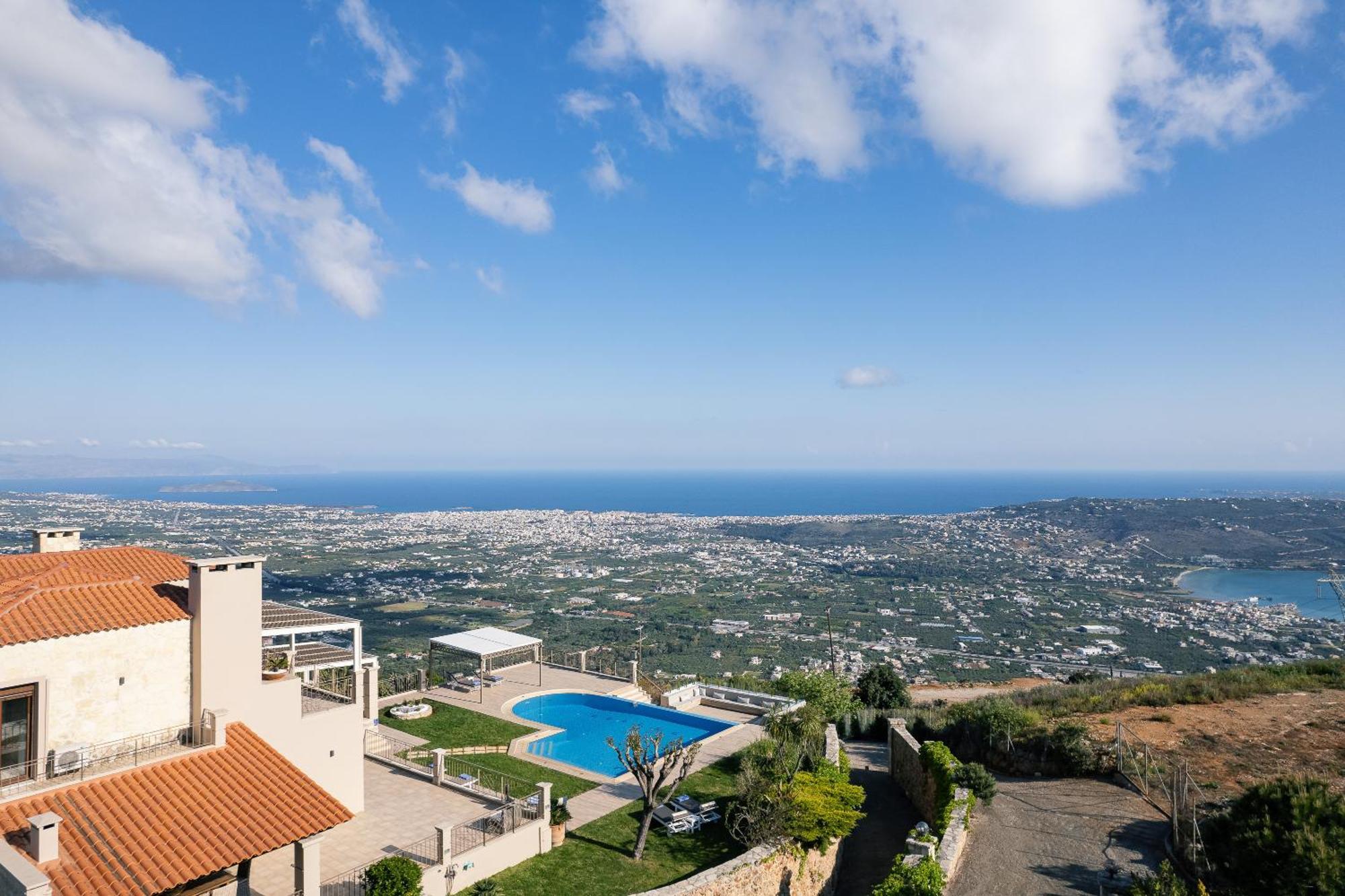 Villa Golden Hill Chrissi Akti Chania Exterior foto